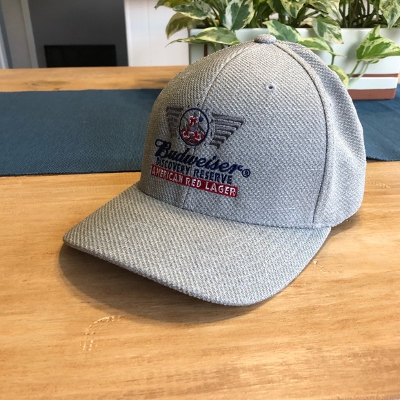 budweiser flex fit hat